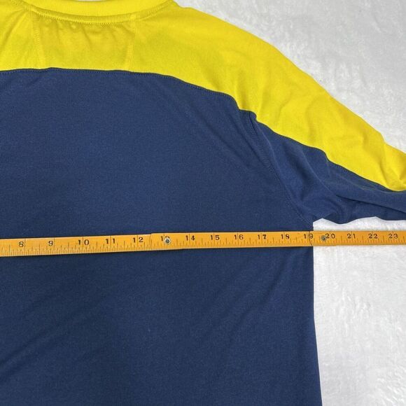 Adidas Michigan Wolverines Shirt Men’s Small Blue Yellow Pullover - Picture 8 of 9